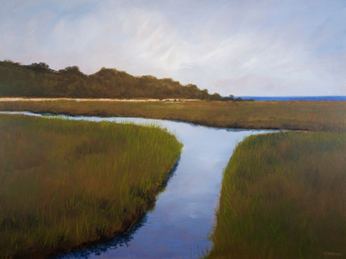 Struna Galleries of Brewster and Chatham, Cape Cod Paintings of New England and Cape Cod  - *Quivett Creek Marsh